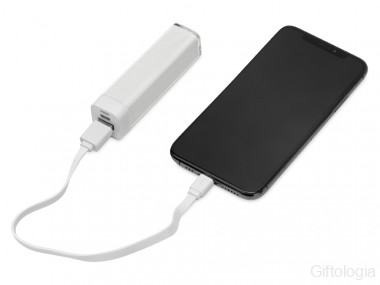 Портативное зарядное устройство Ангра, 2200 mAh, белый &mdash; Гифтология