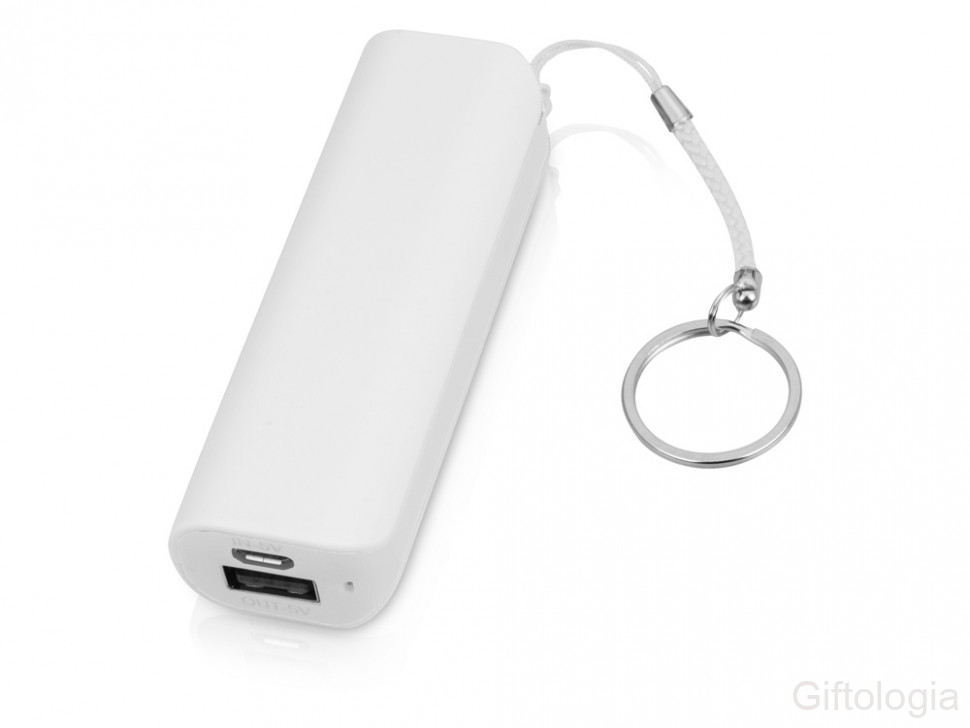 Портативное зарядное устройство (power bank) Basis, 2000 mAh, белый фото 1 &mdash; Гифтология