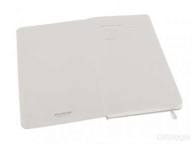 Записная книжка Moleskine Classic (в линейку) в твердой обложке, Large (13х21см), белый &mdash; Гифтология