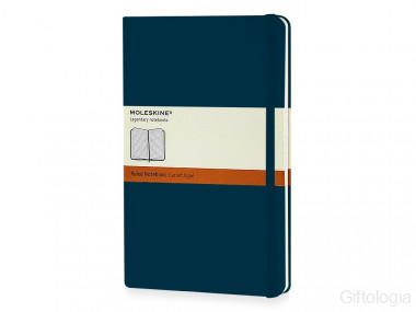 Записная книжка Moleskine Classic (в линейку) в твердой обложке, Large (13х21см), сапфир &mdash; Гифтология