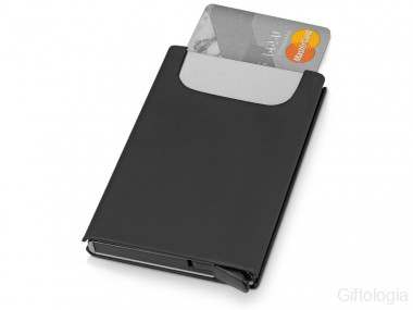Держатель для карт Verlass c RFID-защитой, черный &mdash; Гифтология