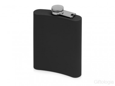 Фляжка 240 мл Remarque soft touch, черный &mdash; Гифтология
