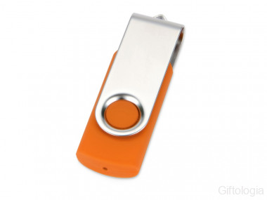 Флеш-карта USB 2.0 16 Gb Квебек, оранжевый &mdash; Гифтология