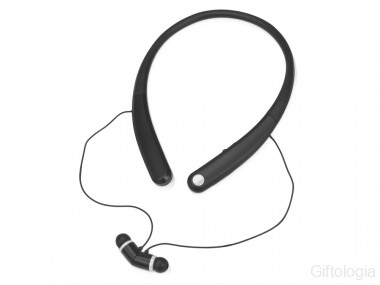 Беспроводные наушники с микрофоном Soundway, черный/белый &mdash; Гифтология