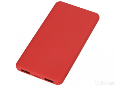 Портативное зарядное устройство Reserve с USB Type-C, 5000 mAh, красный &mdash; Гифтология