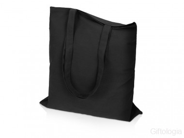 Сумка для шопинга Carryme 140 хлопковая, 140 г/м2, черный &mdash; Гифтология