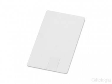 Флеш-карта USB 2.0 16 Gb в виде пластиковой карты Card, белый &mdash; Гифтология