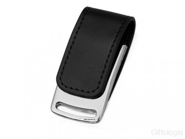 Флеш-карта USB 2.0 16 Gb с магнитным замком Vigo, черный/серебристый &mdash; Гифтология
