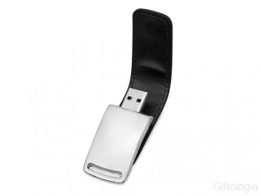 Флеш-карта USB 2.0 16 Gb с магнитным замком Vigo, черный/серебристый &mdash; Гифтология