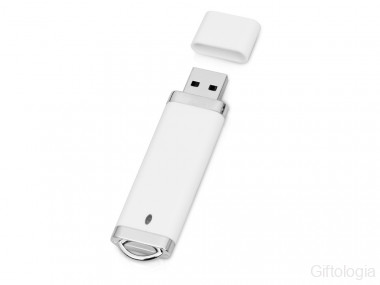 Флеш-карта USB 2.0 16 Gb Орландо, белый &mdash; Гифтология